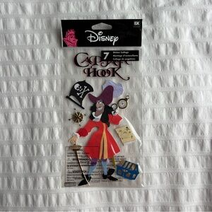 NWT Disney EK Success Captain Hook Peter Pan Dimensional Sticker Set